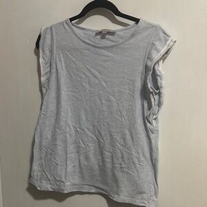 LOFT Muscle Tee with Lace Trim